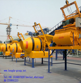 Concrete mixer, batching machine