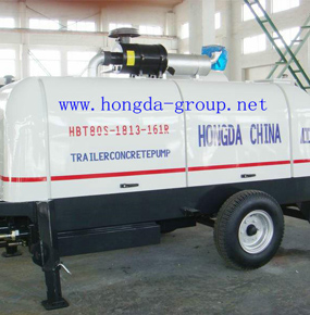 Concrete pump truck