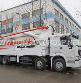 39-meter boom pump truck