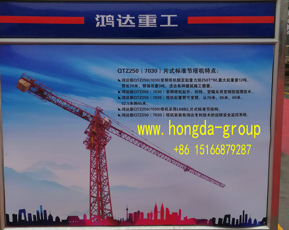 QTZ250 (7030) Modular Tower Crane